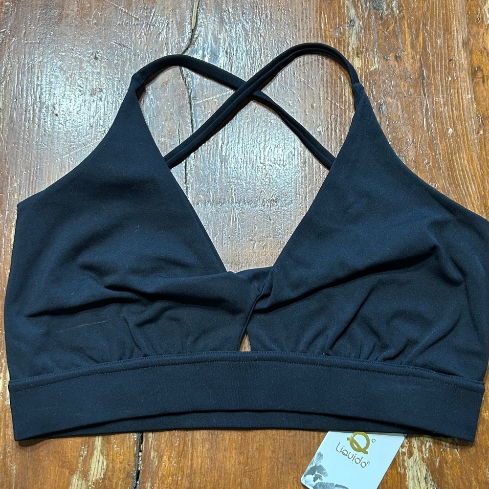 NWT Liquido Active Malia Twisted Eco Bra Size XL